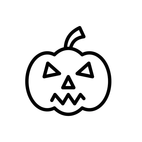 Ikoon Halloween Outline Stijl Illustratie Stijl Gemakkelijk Gebruiken Aanpasbare Kleur — Stockvector