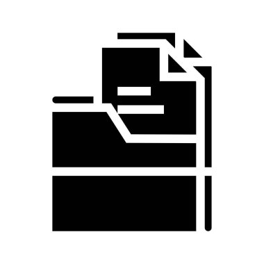 Icon Glyph, E-Learning, online learning. editable file