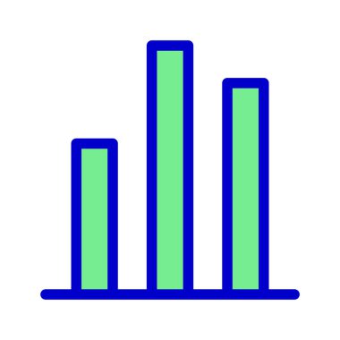 Simge grafiği, grafik çubukları, para birimi çizelgesi. düzenlenebilir dosya ve renk