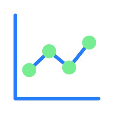 Simge grafiği, grafik çubukları, para birimi çizelgesi. düzenlenebilir dosya ve renk