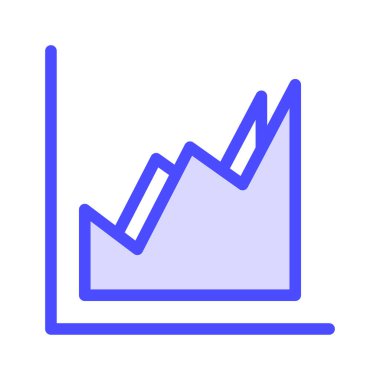 Simge grafiği, grafik çubukları, para birimi çizelgesi. düzenlenebilir dosya ve renk