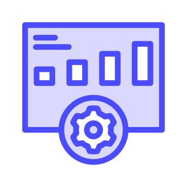 Simge İstatistik Kontrolü. düzenlenebilir dosya ve renk, vektör simgesi illüstrasyonu