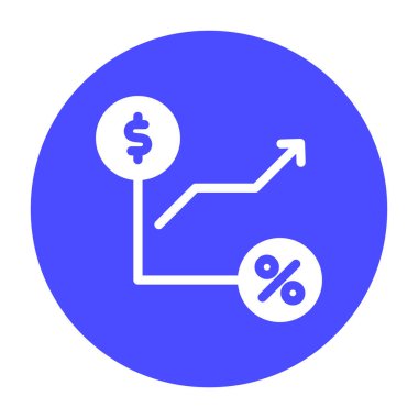 Simge grafiği, grafik çubukları, para birimi çizelgesi. düzenlenebilir dosya ve renk