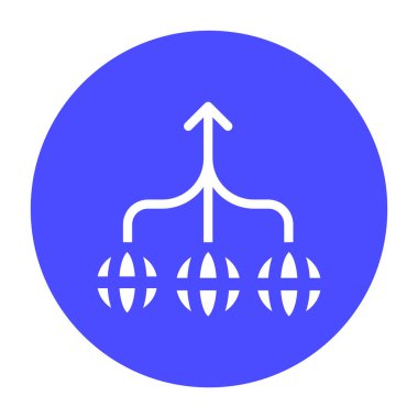 Simge küresel bağlantısı. global ağ, pazarlama, SEO ve Web. düzenlenebilir dosya ve renk