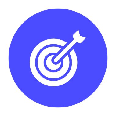 Simge hedefi, atış, hedef kitle, hedef pazar. düzenlenebilir dosya ve renk