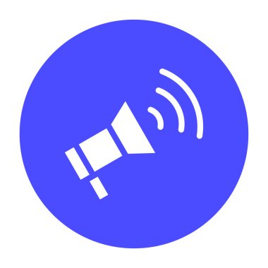 Icon Megafon Pazarlama. düzenlenebilir dosya ve renk, vektör simgesi illüstrasyonu
