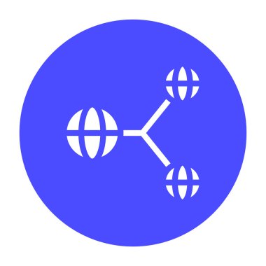 Simge küresel bağlantısı. global ağ, pazarlama, SEO ve Web. düzenlenebilir dosya ve renk