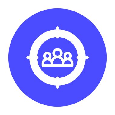 Simge hedefi, atış, hedef kitle, hedef pazar. düzenlenebilir dosya ve renk