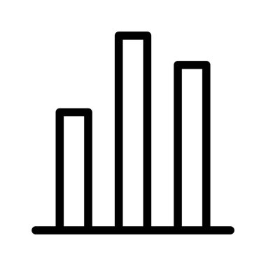 Simge grafiği, grafik çubukları, para birimi çizelgesi. düzenlenebilir dosya ve renk
