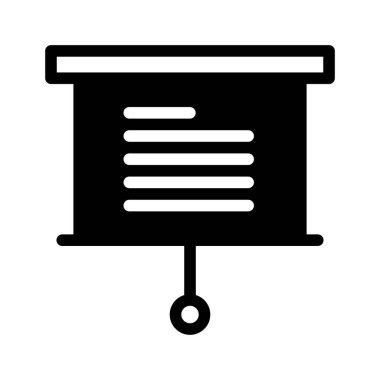 Simge Sunum Ekranı. düzenlenebilir dosya ve renk, vektör simgesi illüstrasyonu