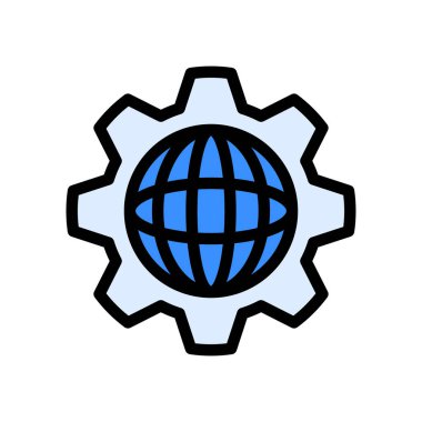 Konsept küre ve teçhizatlı ikon İşçi Bayramı, dünya işçi günü. düzenlenebilir dosya, vektör illüstrasyonu.