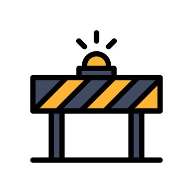 İnşaat tabelası altında konsepti olan ikon İşçi Bayramı. düzenlenebilir dosya, vektör illüstrasyonu.