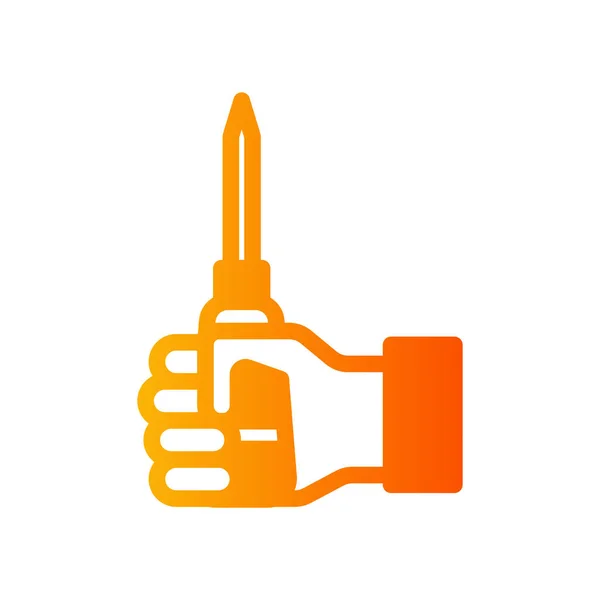 Icon Arbetsdag Arbetarrätt Med Begreppet Hand Fist — Stock vektor