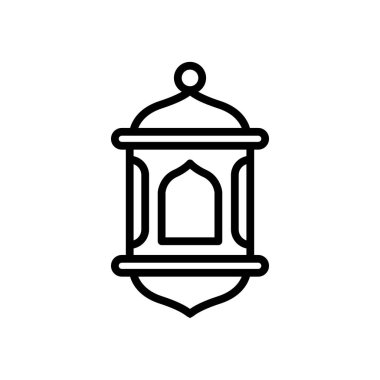 ikon Ramazan Feneri, simge, vektör illüstrasyonu, düzenlenebilir renk
