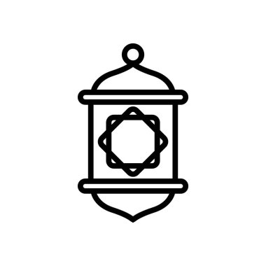 ikon Ramazan Feneri, simge, vektör illüstrasyonu, düzenlenebilir renk