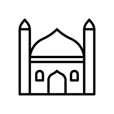 simge Camii, simge, vektör illüstrasyonu, düzenlenebilir renk