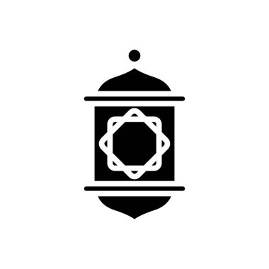 ikon Ramazan Feneri, simge, vektör illüstrasyonu, düzenlenebilir renk