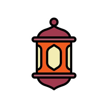 ikon Ramazan Feneri, simge, vektör illüstrasyonu, düzenlenebilir renk