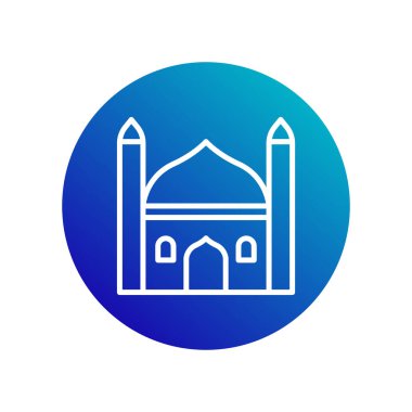 simge Camii, simge, vektör illüstrasyonu, düzenlenebilir renk