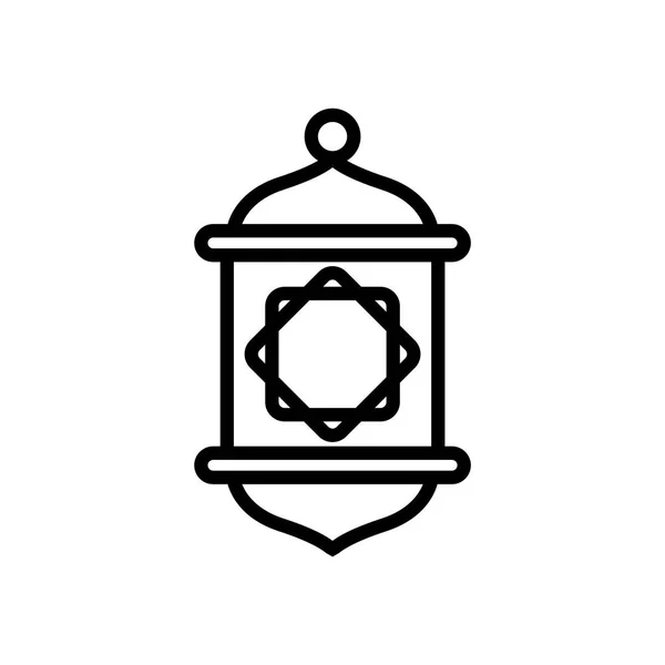 Icon Ramadan Laterne Symbol Vektorillustration Editierbare Farbe — Stockvektor