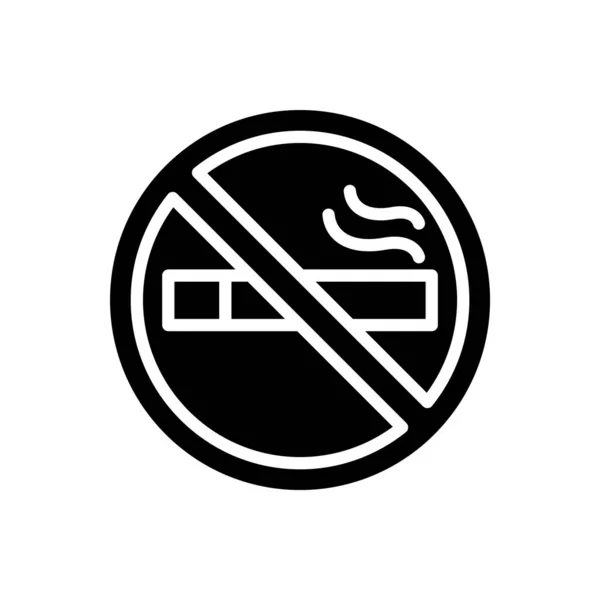 Icon Smoking Icon Ramadan Vector Illustration Editable Color — Stock Vector