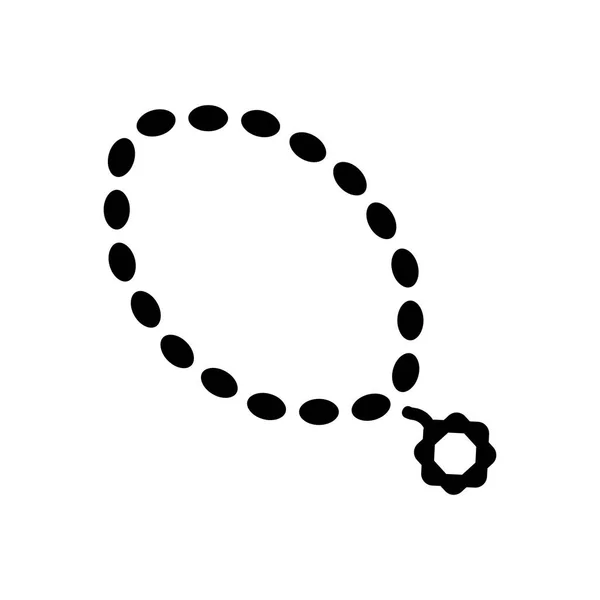 Icon Tasbih Icône Ramadan Illustration Vectorielle Couleur Modifiable — Image vectorielle