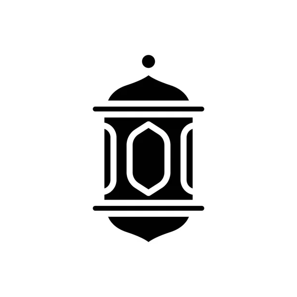Значок Рамадан Ліхтар Значок Векторні Ілюстрації Колір Який Можна Змінити — стоковий вектор