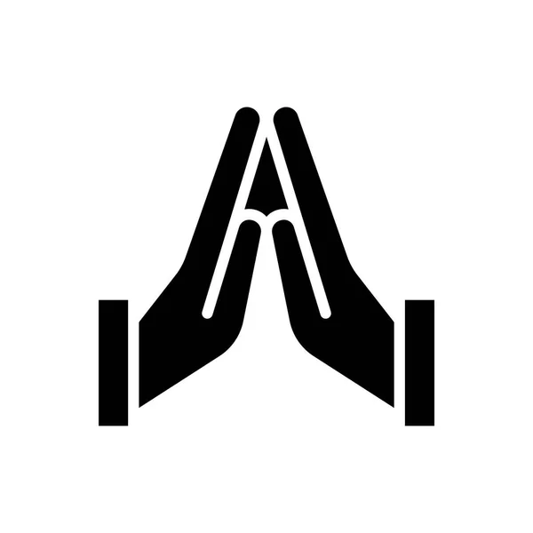 Ікона Руки Молитись Ікона Салят Молитва Ікона Рамадан Карім Векторна — стоковий вектор