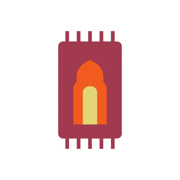icon Prayer mat, Prayer rug, icon Ramadan Kareem, vector illustration, editable color