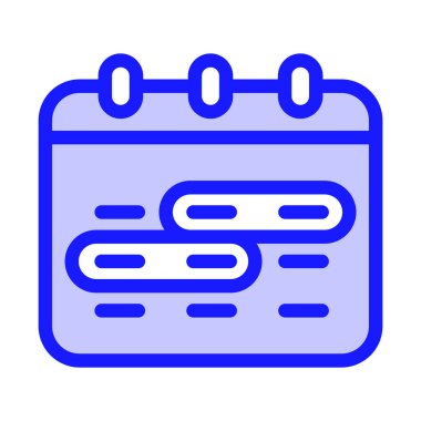 Simge Takvimi Günü. düzenlenebilir dosya ve renk.