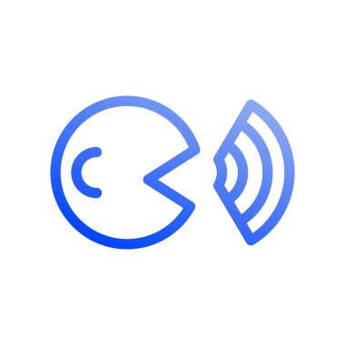 Simge Voice komutu, Smart AI Voice, internet, kablosuz, Wi-Fi, sinyal. Vektör çizimi. düzenlenebilir dosya