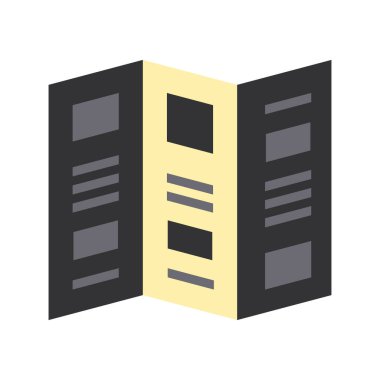 Düz renkli Simge Broşürü