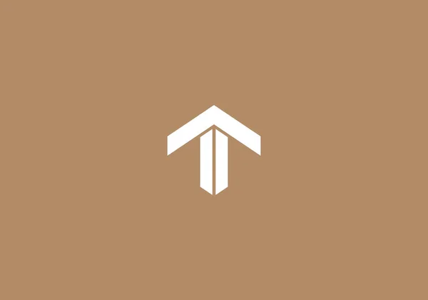 Logó Otthon Levél Logo Building Vagy Ingatlan Elegáns Modern Minimalista — Stock Vector
