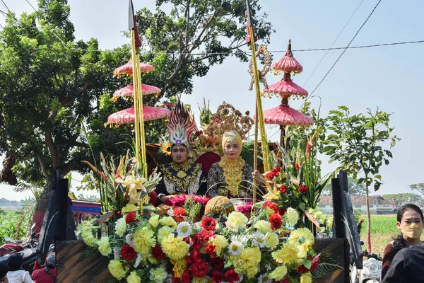 Tuban Endonezya Ağustos 2023 Endonezya Cumhuriyeti Nin Yıldönümü Anısına Dasin — Stok fotoğraf