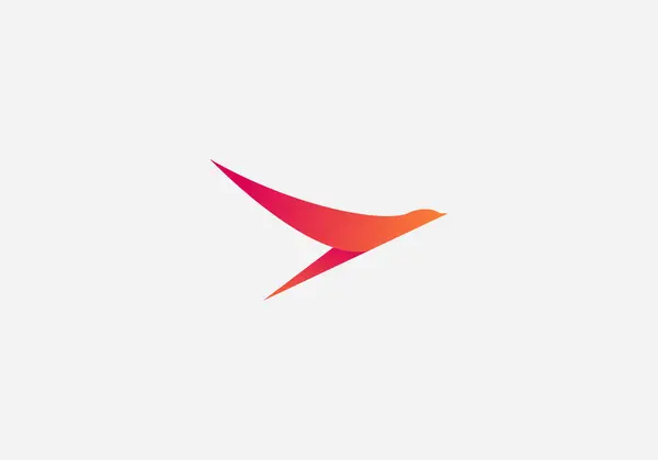 Logotipo Pássaro Águia Asa Ícone Avião Design Modelo Logotipo Ilustração — Vetor de Stock