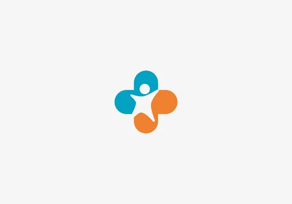 Κλινική Λογότυπο Μοντέρνα Μινιμαλιστική Τυπογραφία Επιχείρηση Ιατρική Νοσοκομείο Τεχνολογία Επεξεργάσιμο — Διανυσματικό Αρχείο