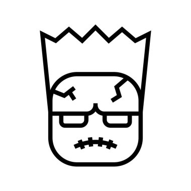 Simge Frankenstein, Cadılar Bayramı simgesi, Ürkütücü, Ufuk, Basit ve Minimalist simge