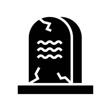 Simge mezar taşı Cadılar Bayramı, Cadılar Bayramı ikonu, Ürkütücü, Korkutucu, Ufuk, Basit ve Minimalist simge