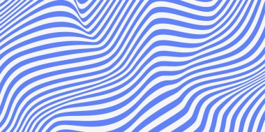 70 'lerin havalı hippi geçmişleri. Şekil değiştirilmiş optik illüzyon dalgası arka planı. Dalgalanma efekti çizgili çizgi yapısı.