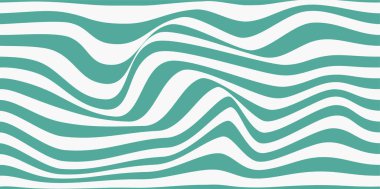 70 'lerin havalı hippi geçmişleri. Şekil değiştirilmiş optik illüzyon dalgası arka planı. Dalgalanma efekti çizgili çizgi yapısı.