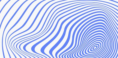 70 'lerin havalı hippi geçmişleri. Şekil değiştirilmiş optik illüzyon dalgası arka planı. Dalgalanma efekti çizgili çizgi yapısı.