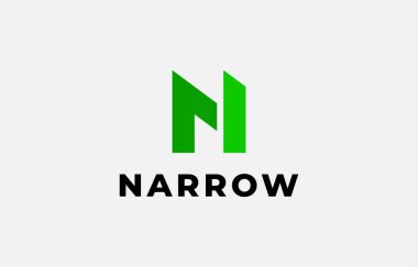 Logo Arrow ve Harf N, Şablon Yaratıcı Tasarım Fintech, teknoloji, ok, büyüme ve sembolleri simgesi ikonu. Düzenlenebilir dosya