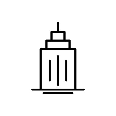 Simge İnşa Eden Gökdelen sembolleri düzenlenebilir dosya