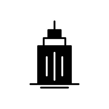 Simge İnşa Eden Gökdelen sembolleri düzenlenebilir dosya