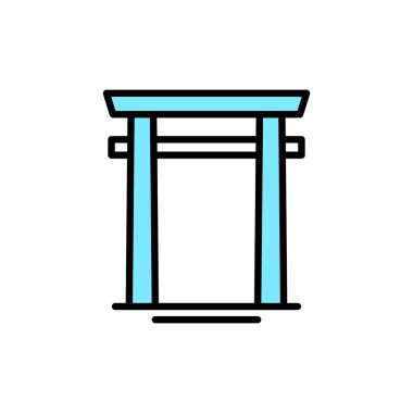 Simge İnşa Eden Gökdelen sembolleri düzenlenebilir dosya