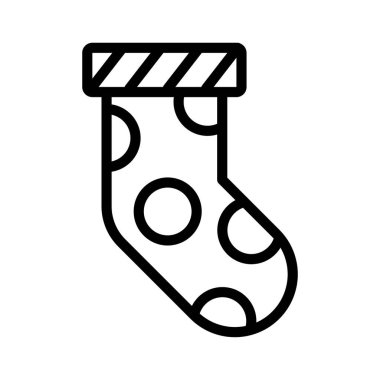 İkon Noel çorabı, kış tatili sembolü Eleen