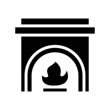 İkon Noel şenlik ateşi, kış bayramı sembolü Eleen