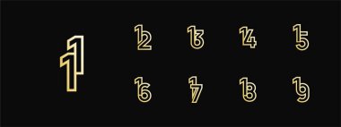 Logo 11-19, 11-19 yıl mutlu yıldönümleri, kutlama, doğum günü, selamlama ve davetiye için yaratıcı tasarım şablonu. Düzenlenebilir dosya