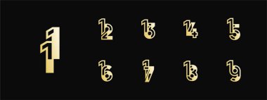 Logo 11-19, 11-19 yıl mutlu yıldönümleri, kutlama, doğum günü, selamlama ve davetiye için yaratıcı tasarım şablonu. Düzenlenebilir dosya