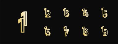 Logo 11-19, 11-19 yıl mutlu yıldönümleri, kutlama, doğum günü, selamlama ve davetiye için yaratıcı tasarım şablonu. Düzenlenebilir dosya